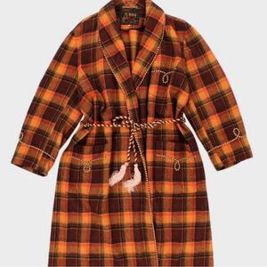 Men’s winter vintage western bathrobe.  Xl.